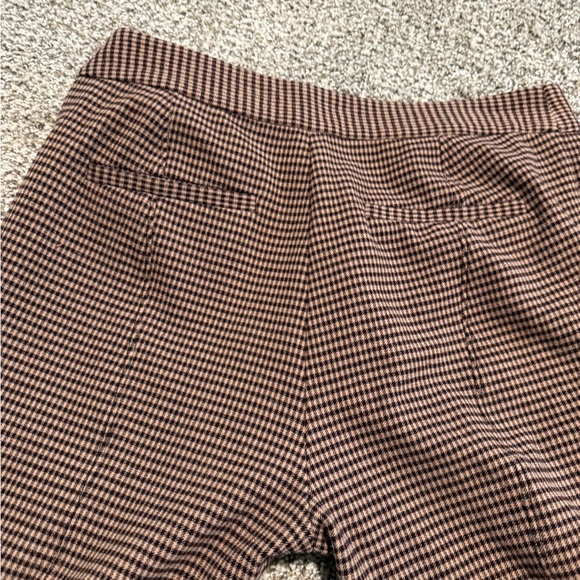 DEREK LAM 10 CROSBY BROWN STITCHED CREASE FLARE TROUSER SIZE 10 - Picture 8 of 9